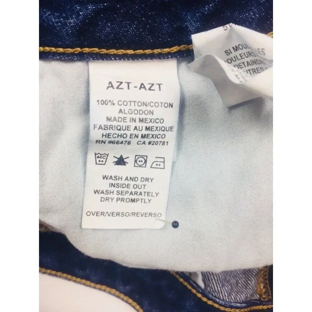 Tommy Hilfiger Jeans  Womens Size 1 Flag Logo Cuff Roller Jean Dark 27 x 30.5 - Picture 11 of 12